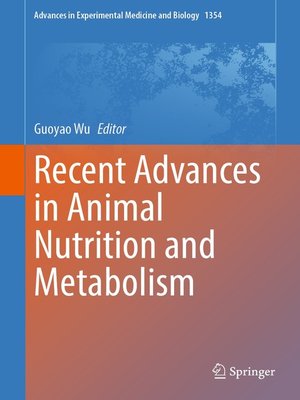 cover image of Recent Advances in Animal Nutrition and Metabolism